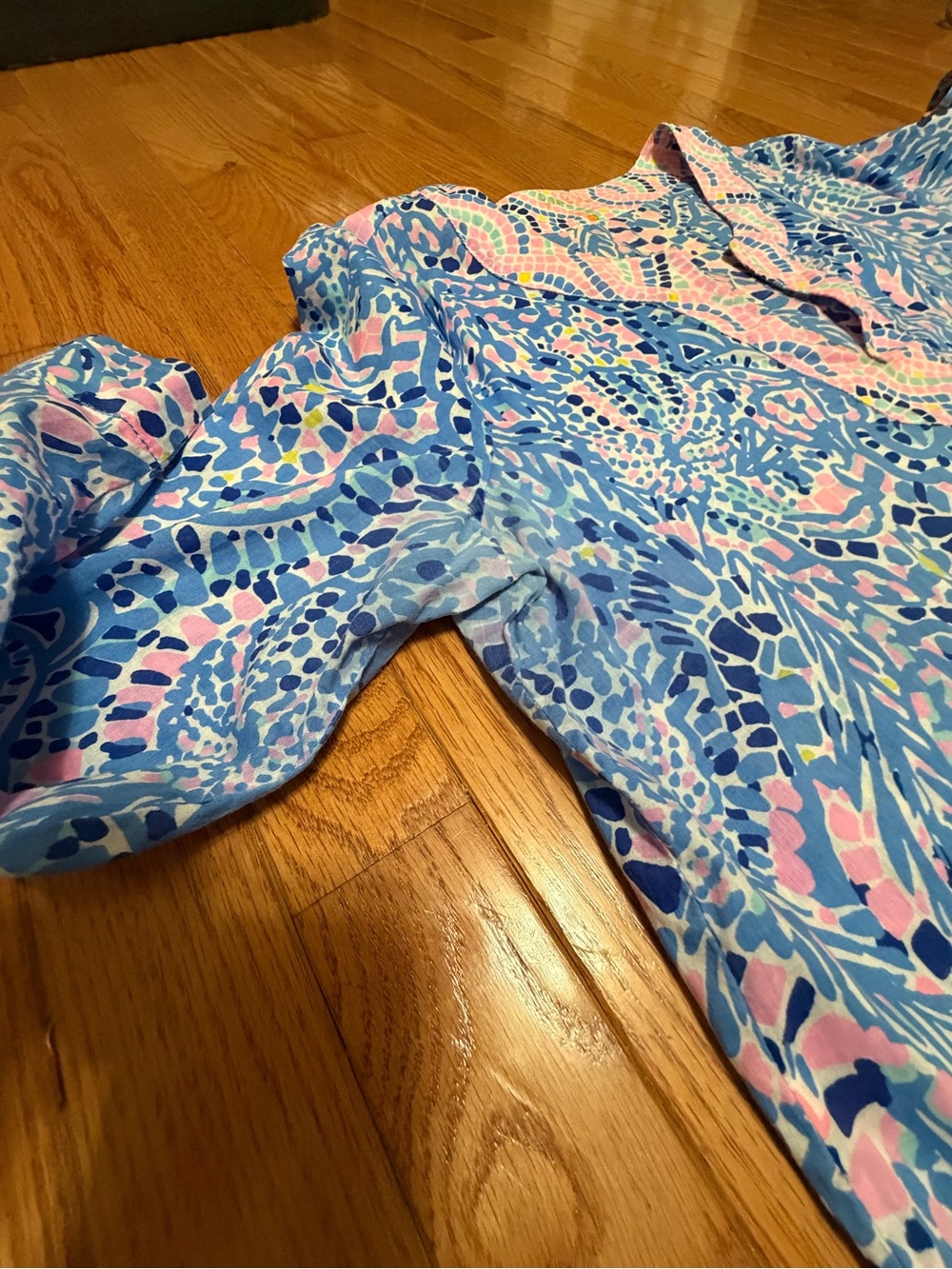 Lilly Pulitzer Amelia Island Tunic in Multi Tick Tac Toe Tile size women’s XL - Picture 6 of 6